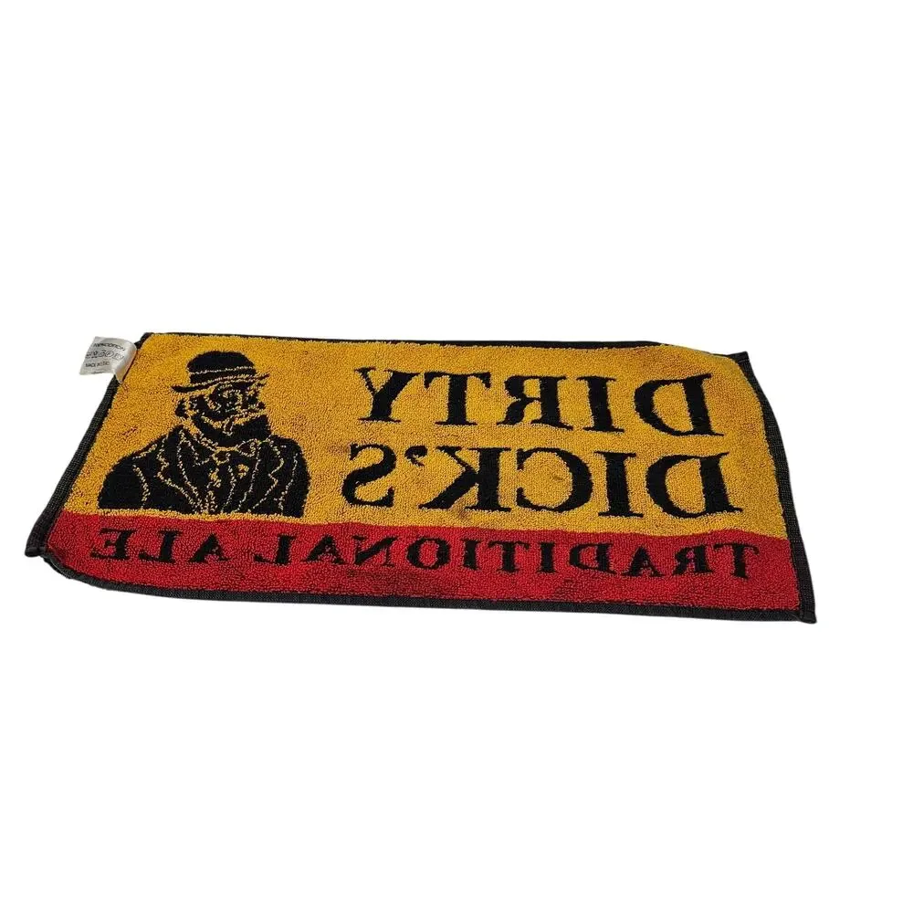 Dirty Dick's Traditional Ale Bar Towel — Young's Brewery, 1990s